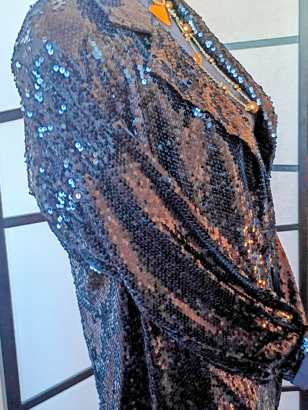 Black Sequin Blazer - Picture 2 of 5
